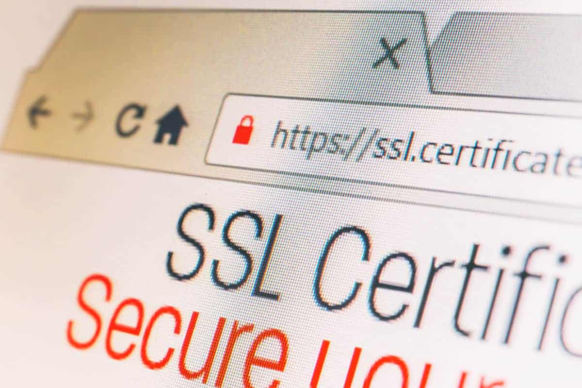 a webpage with ssl certificate